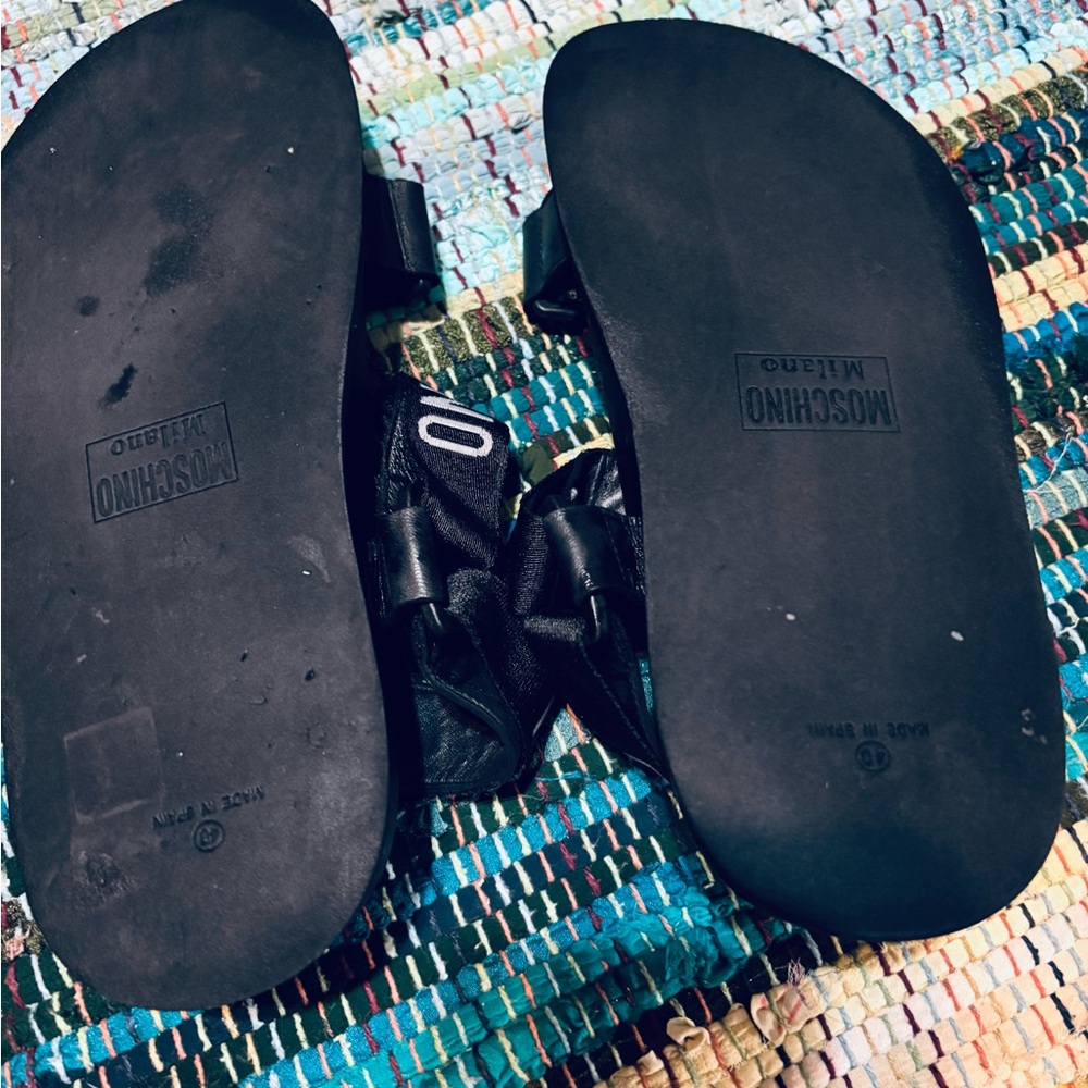 Moschino Black Sandals with Chunky Sole - Picture 4 of 4